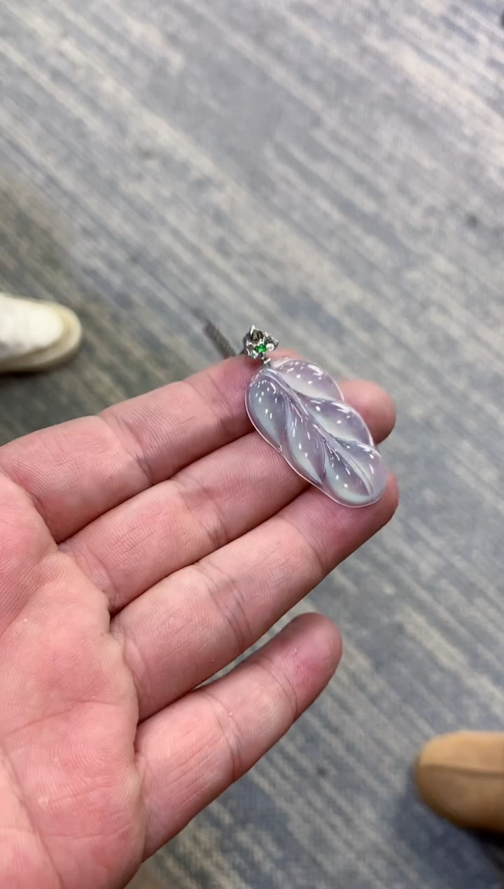 颈饰未镶嵌翡翠天然A货翡翠