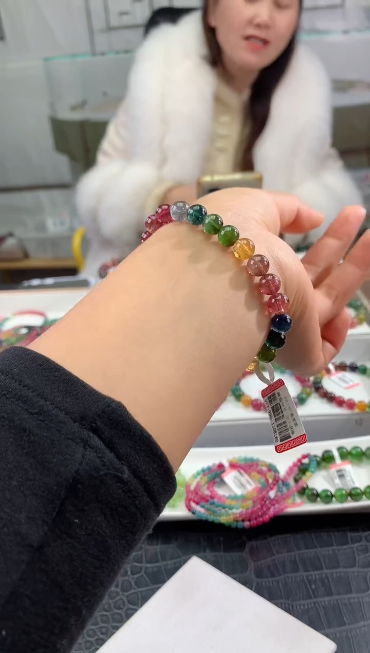 【闪购商品】碧玺手串未镶嵌多样性发一条