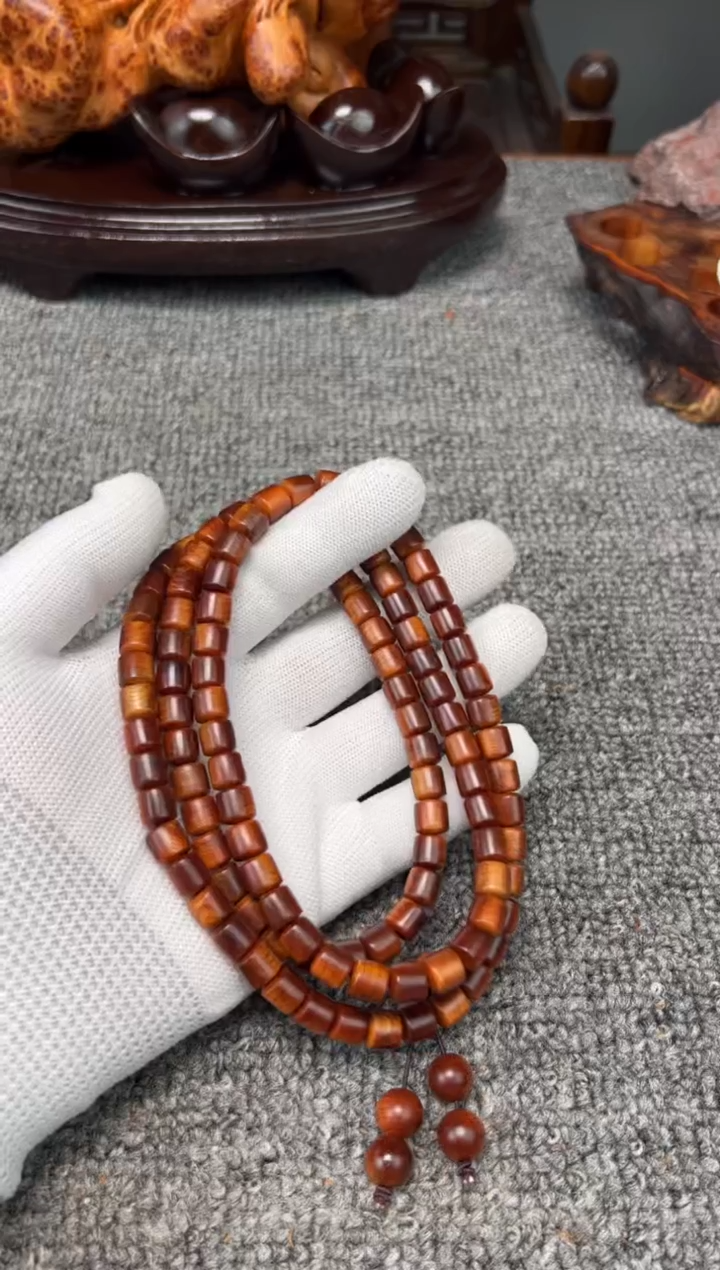 柏木（崖柏）0.8*108桶珠根骨蜜结糖