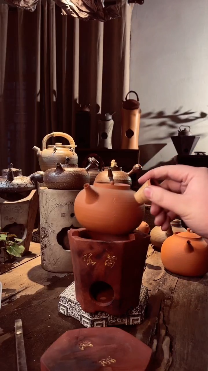 【闪购商品】壶潮州红陶泥小芭蕉留客炉