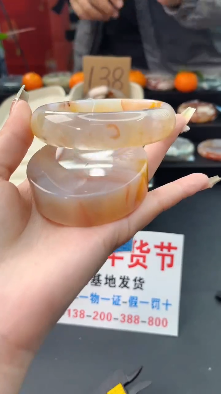 【闪购商品】石英质玉手镯未镶嵌赠送镯心（63圈口）