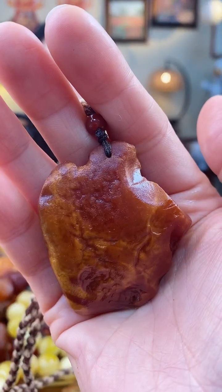 【闪购商品】琥珀颈饰未镶嵌吊坠