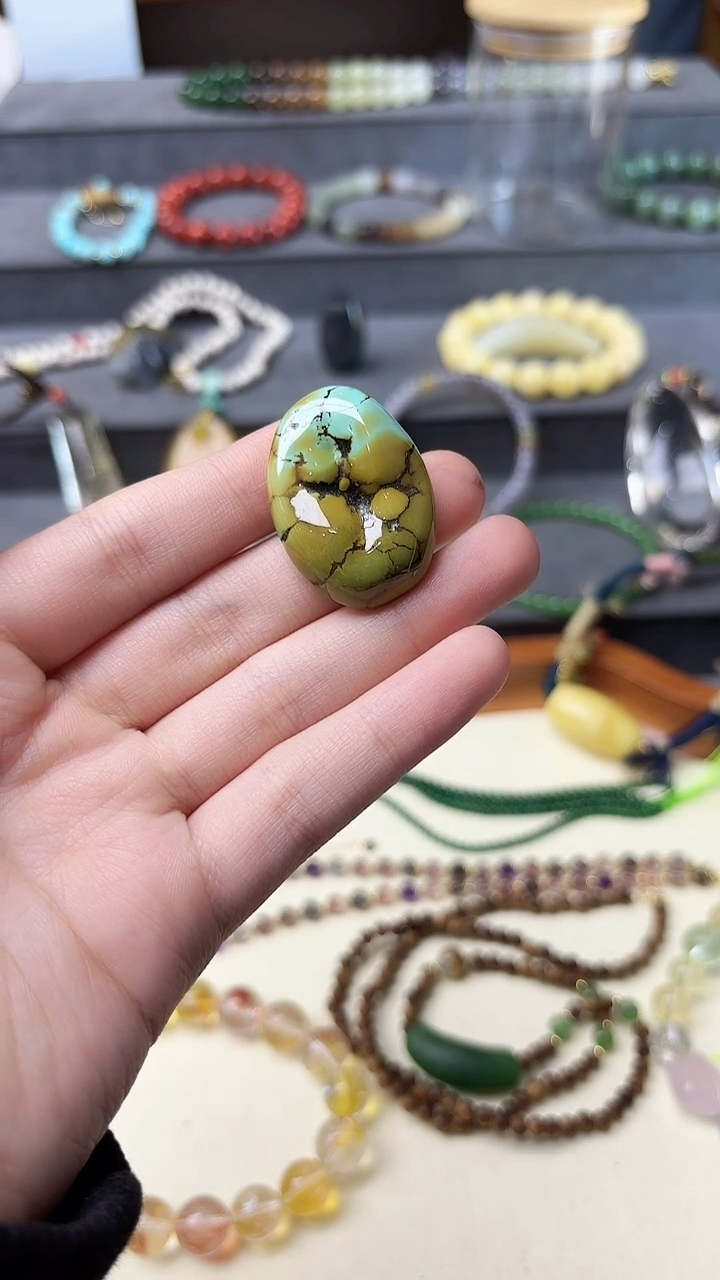 未镶嵌绿松石挂件松石配饰SX