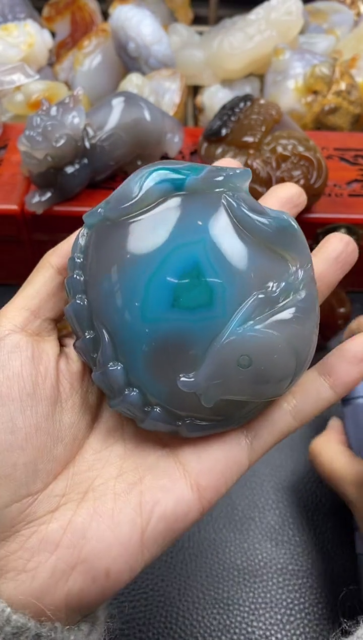 未镶嵌手把玛瑙/玉髓玉**翠00