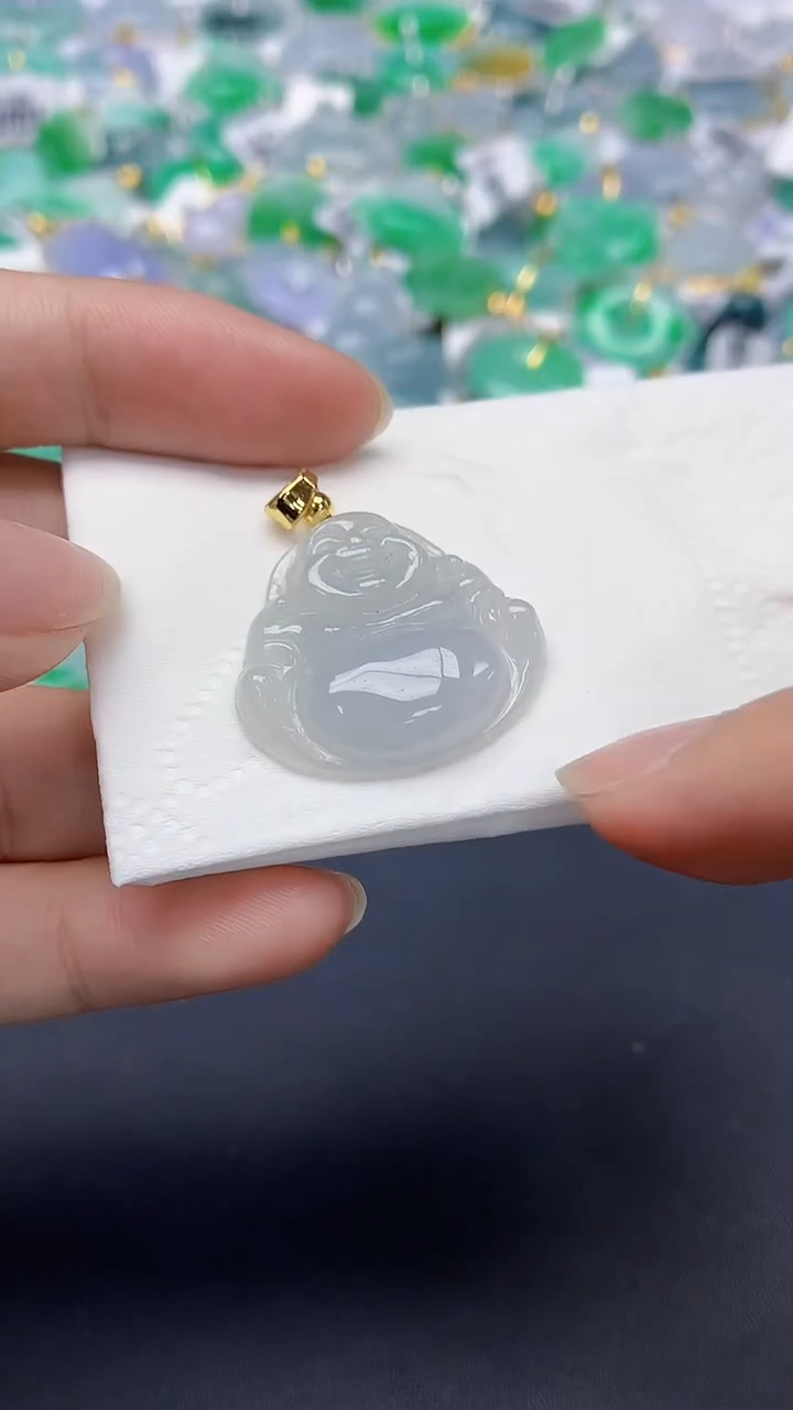 翡翠未镶嵌颈饰天然缅甸a货翡翠