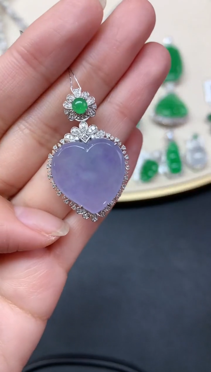 【闪购商品】翡翠吊坠(不含链)18K金镶嵌吊坠A309|13800