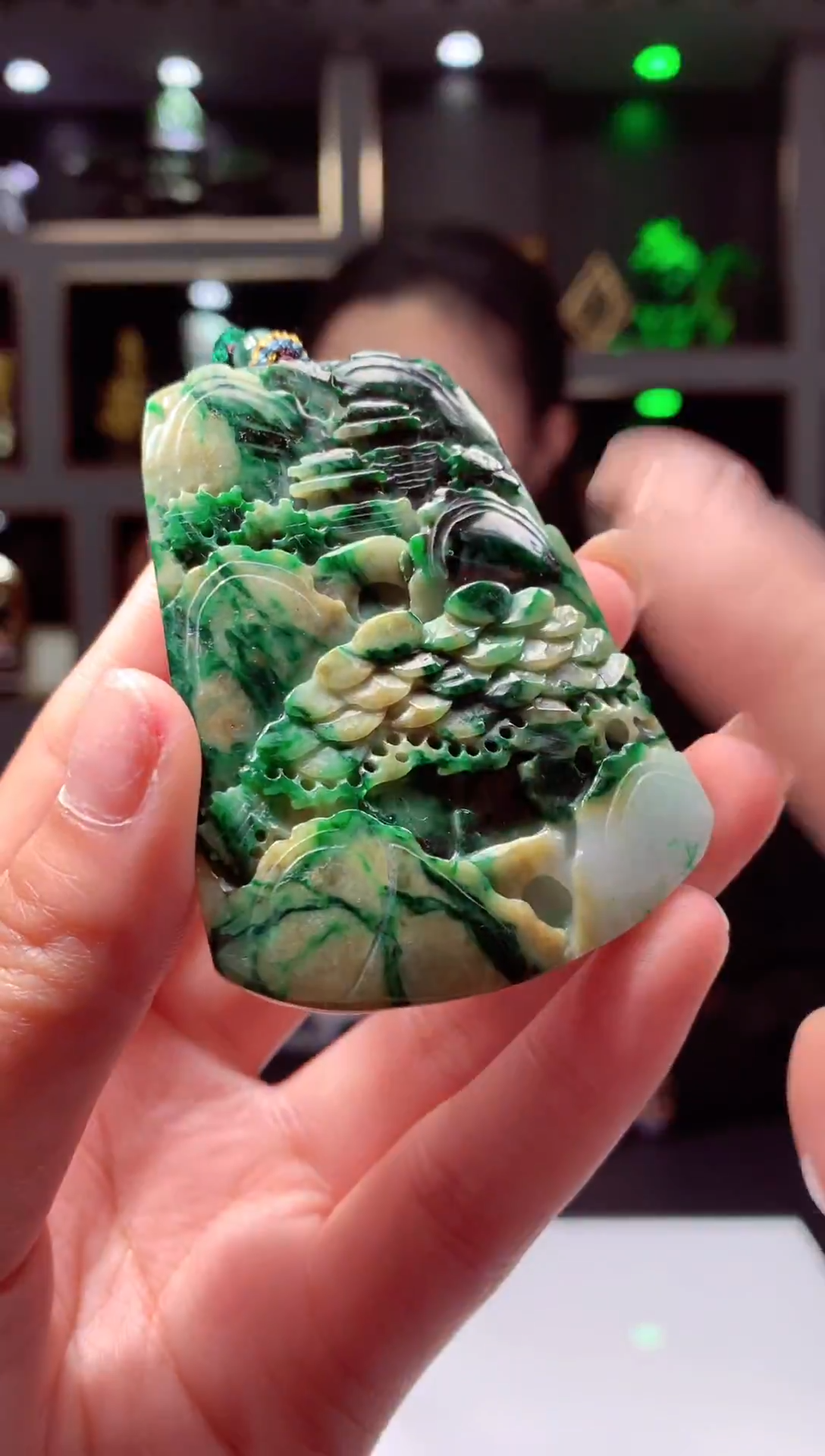 吊坠(不含链)未镶嵌翡翠天然翡翠A货34