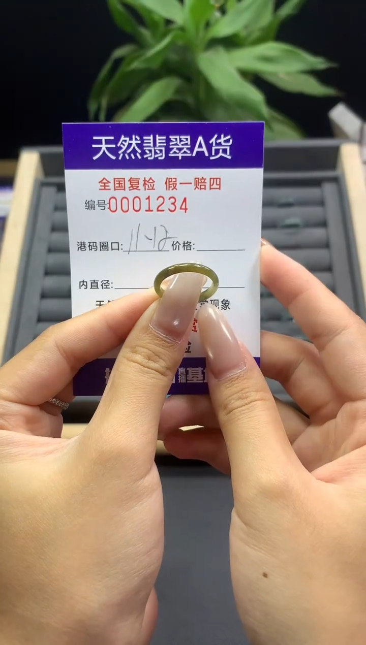 未镶嵌戒指翡翠天然  1234