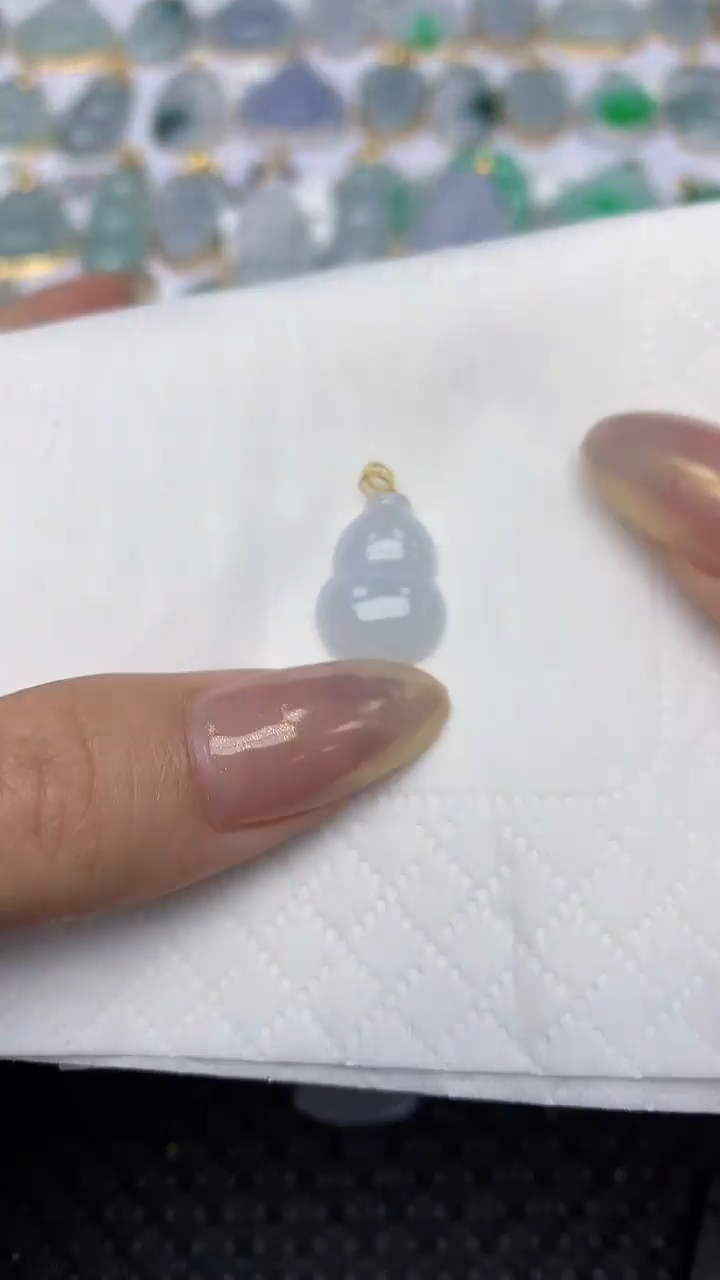 【闪购商品】翡翠颈饰18K金镶嵌 天然翡翠A货