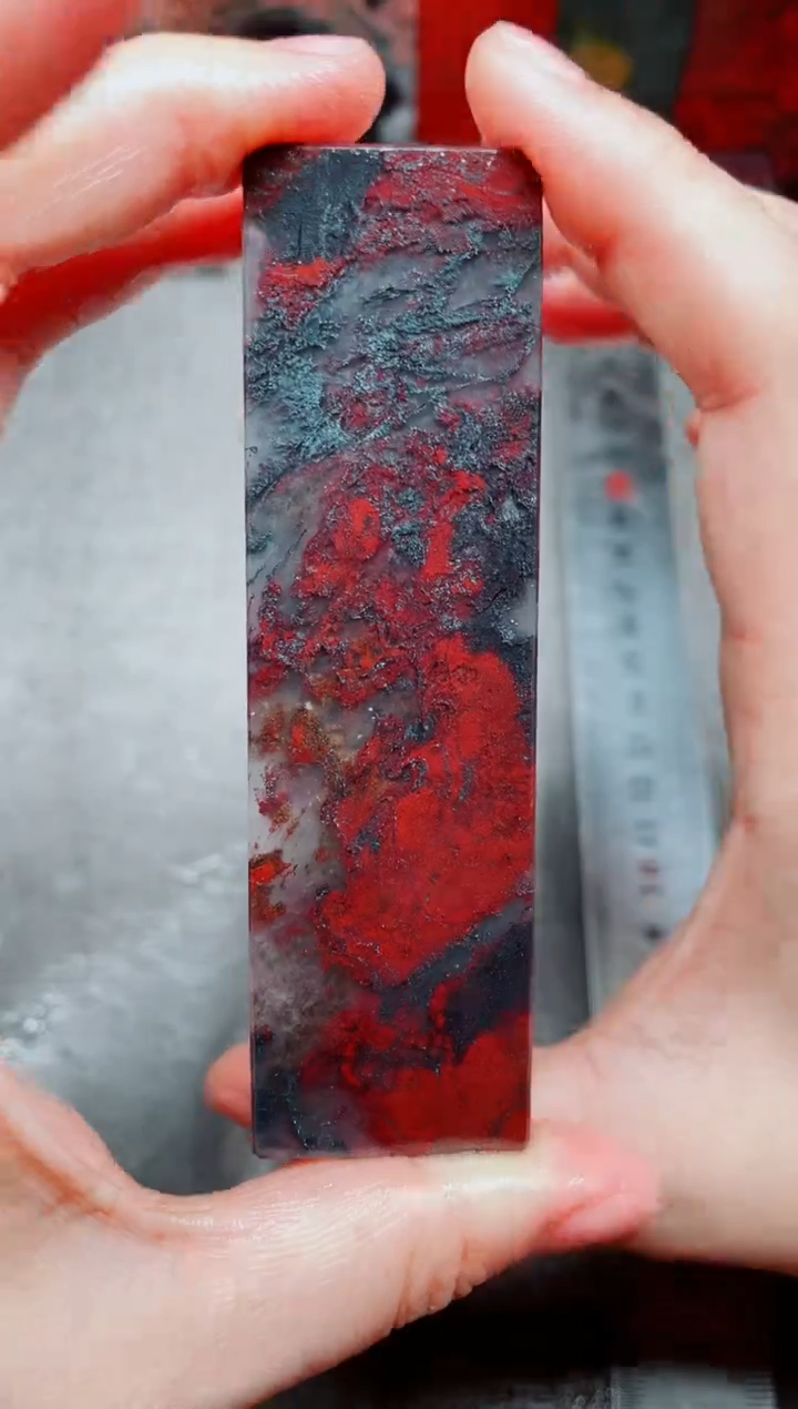 桂林鸡血玉素章3.0左右13