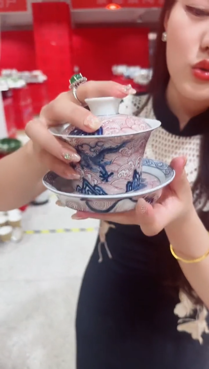 摆件景德镇陶瓷茶碗