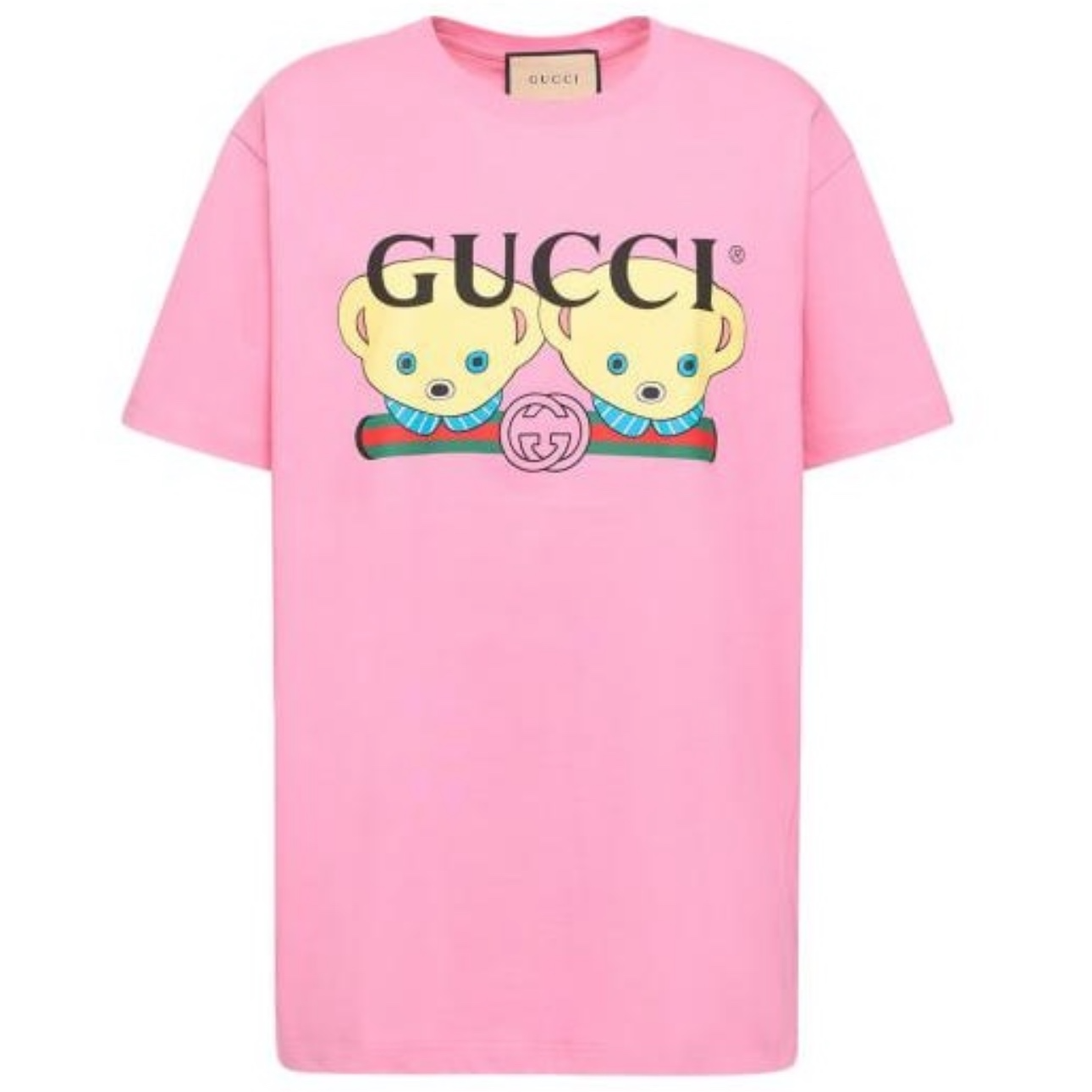 未使用 GUCCI/古驰 红绿腰带百搭短袖小熊图案