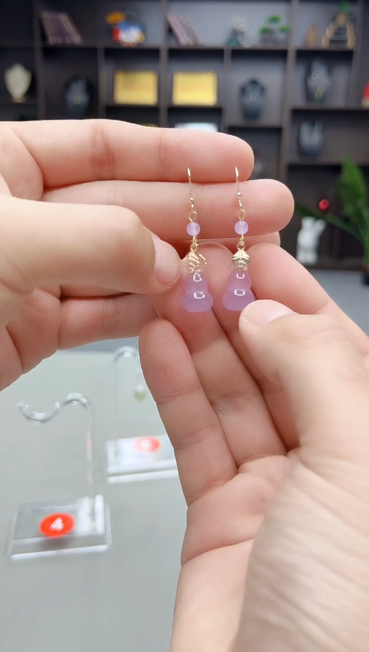 未镶嵌耳饰玛瑙/玉髓Z01