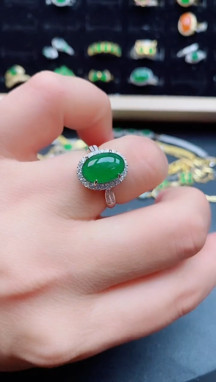 【闪购商品】翡翠戒指银S925镶嵌1212