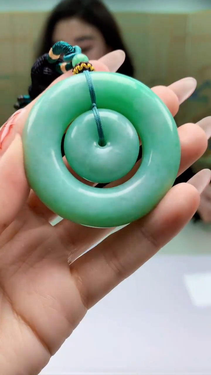 【闪购商品】定制翡翠未镶嵌4829ty-毛货挂件63