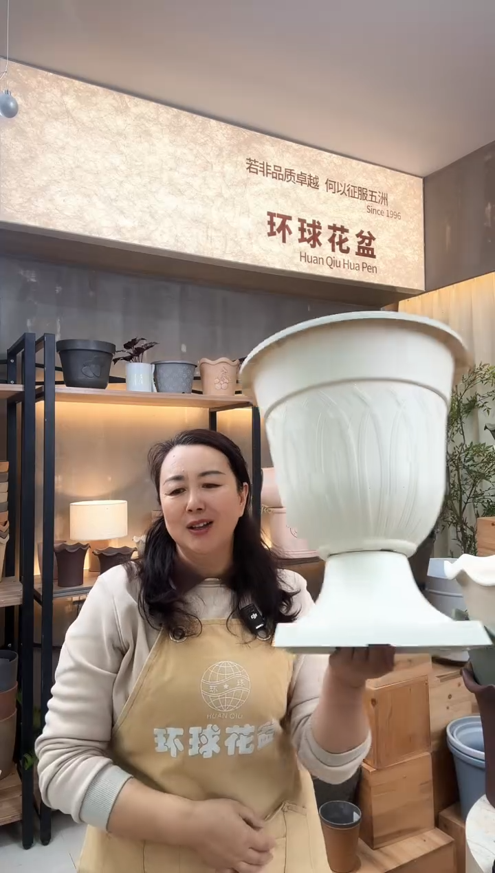 13寸豪华杯米白色4只装带内网