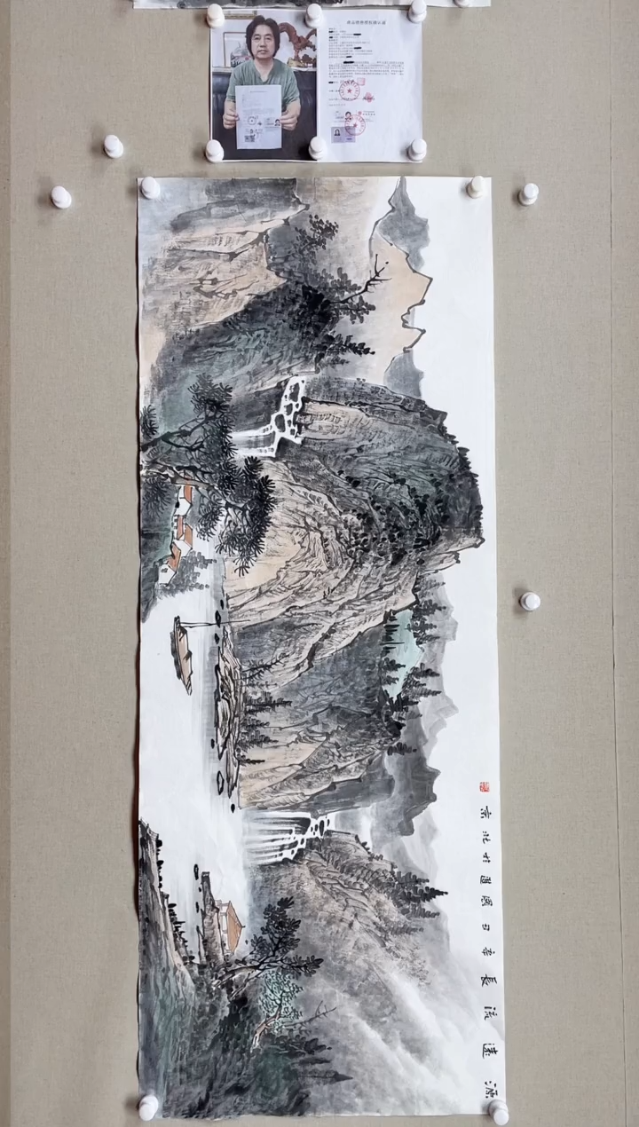 【闪购商品】国画180*68 何国进何国进何国进何国进