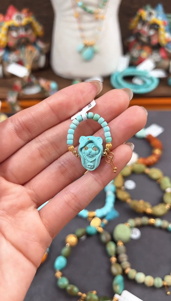 【闪购商品】绿松石戒指18K金镶嵌绿松石戒指