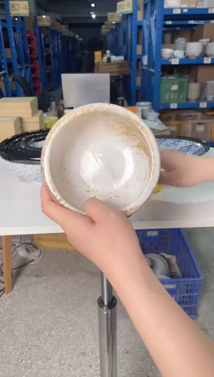 陶瓷雪志野5英寸钵碗