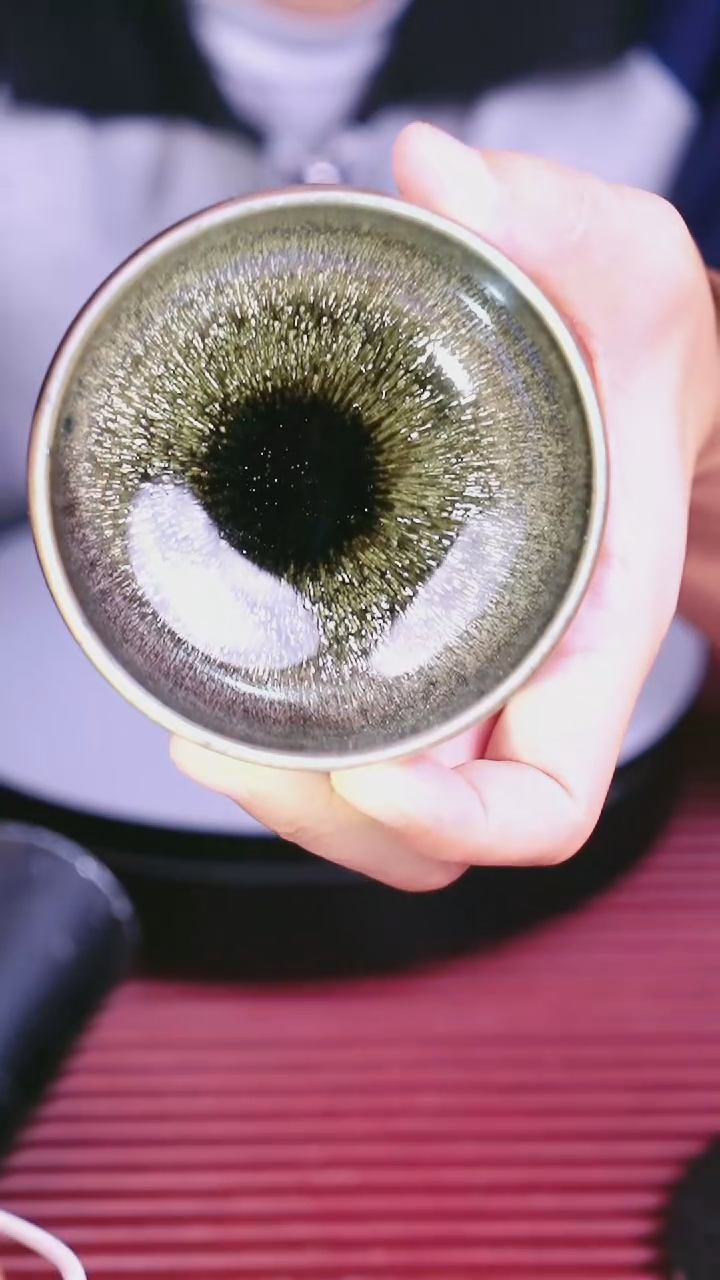 茶盏建盏柴烧绿毫