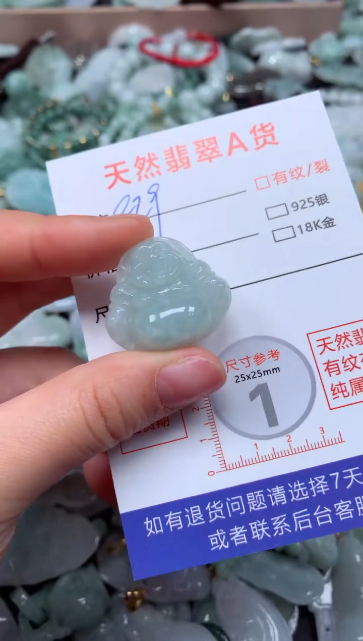 翡翠未镶嵌颈饰臻露珠宝829