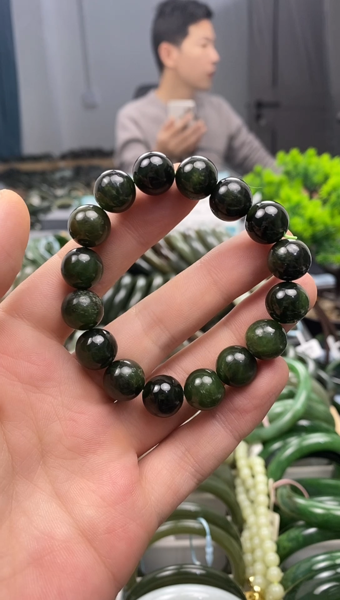 未镶嵌手镯和田玉12mm