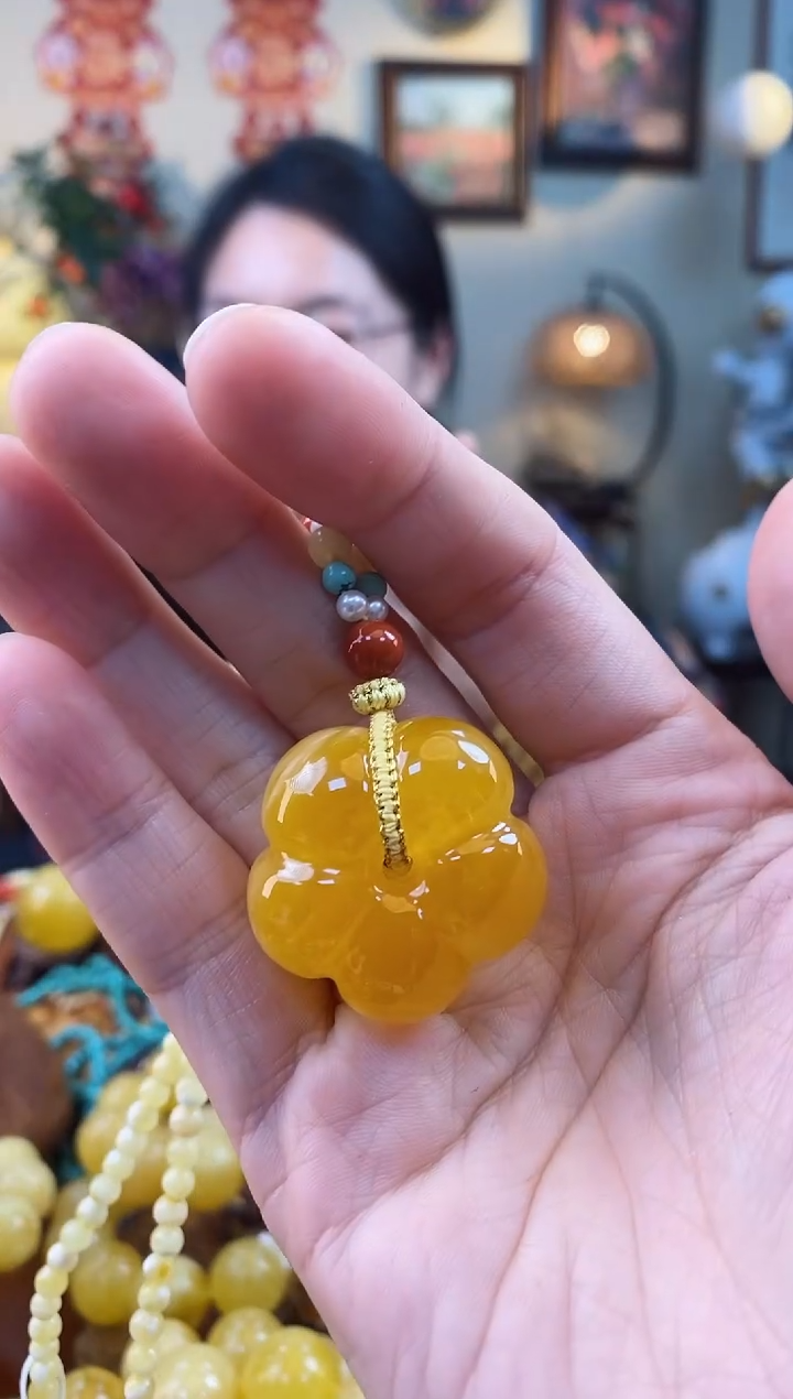 【闪购商品】琥珀颈饰未镶嵌吊坠