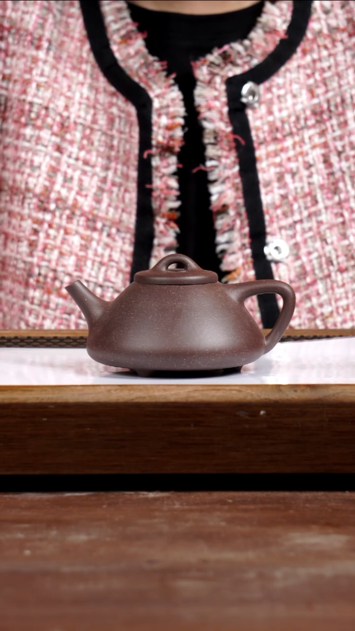 茶壶紫砂五号井底槽青子冶石瓢250CC