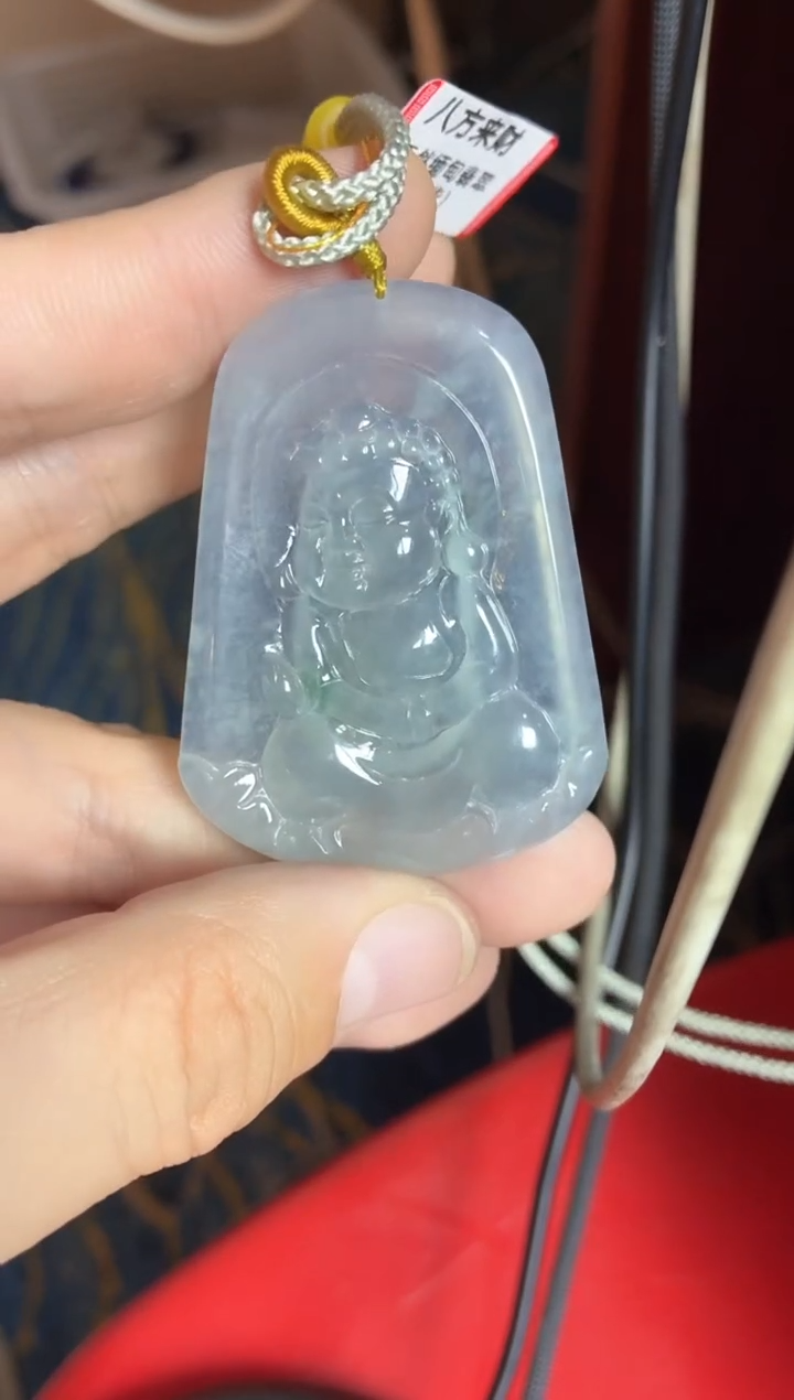 翡翠未镶嵌颈饰JX03 宝宝佛