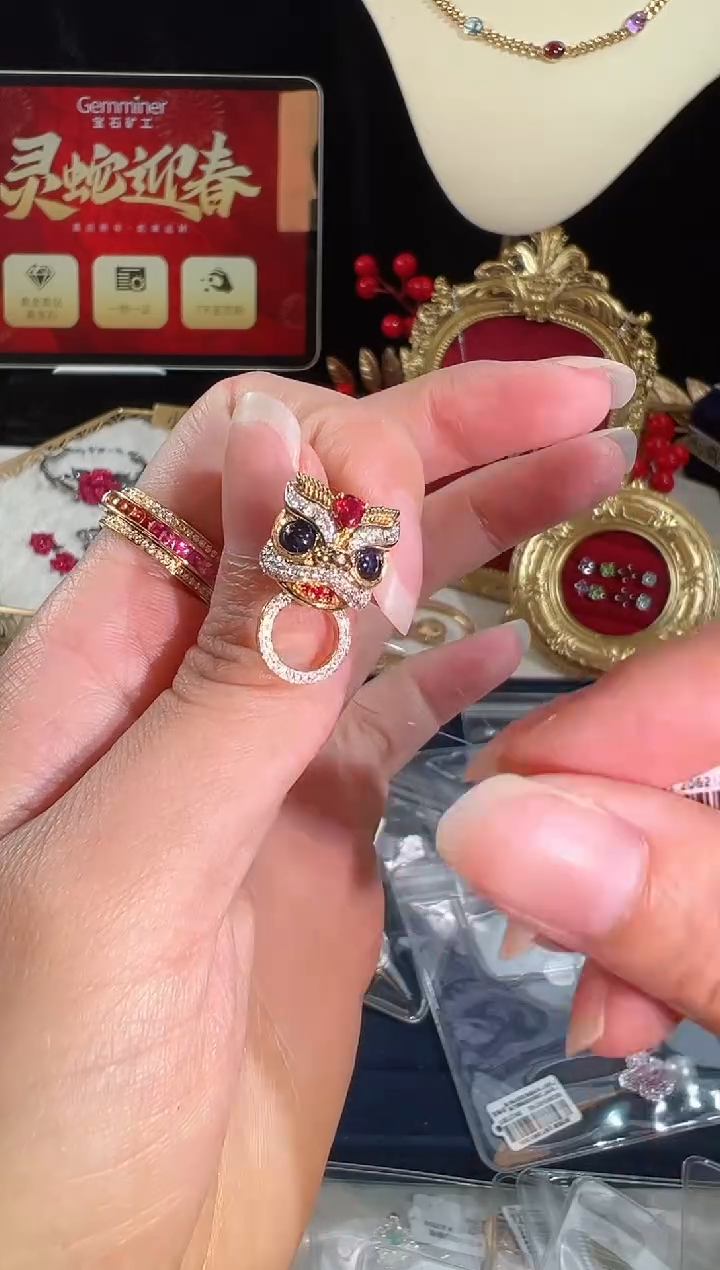 【闪购商品】红宝石颈饰18K金镶嵌BN16277-D#-W+Y#4