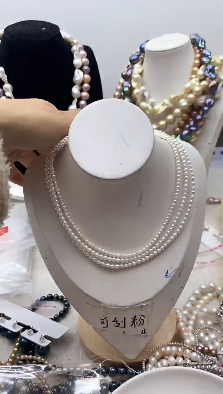 【闪购商品】淡水珍珠颈饰钛钢191