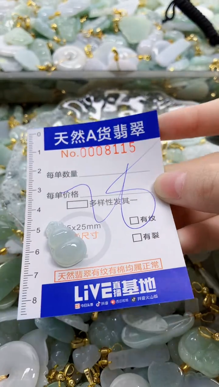 颈饰未镶嵌翡翠天然A货翡翠