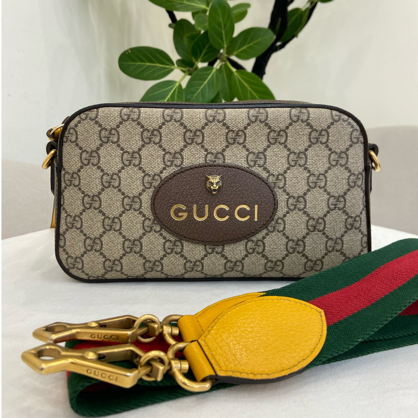 99新 GUCCI/古驰 新Gucci古驰 虎头相机包