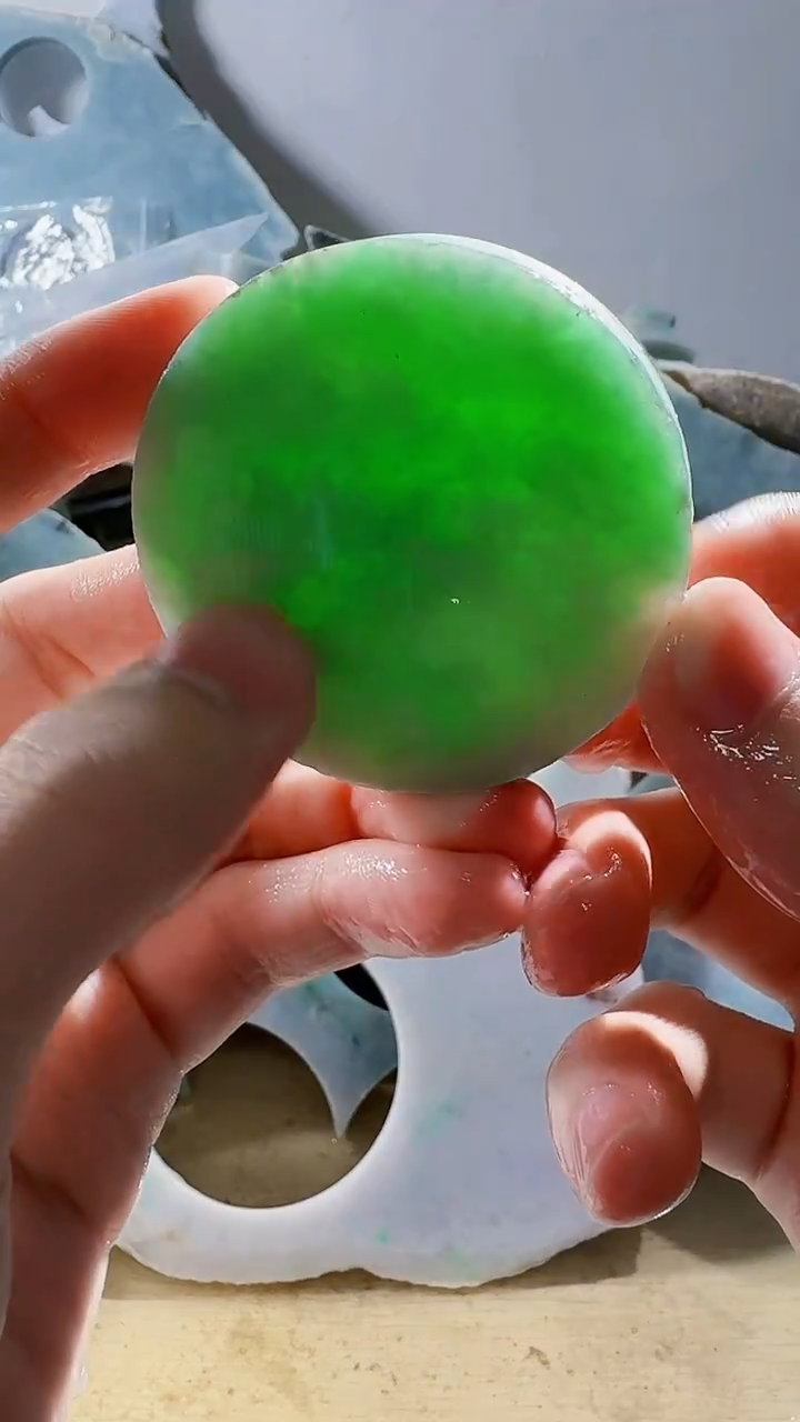 裸石翡翠缅甸翡翠A货文830