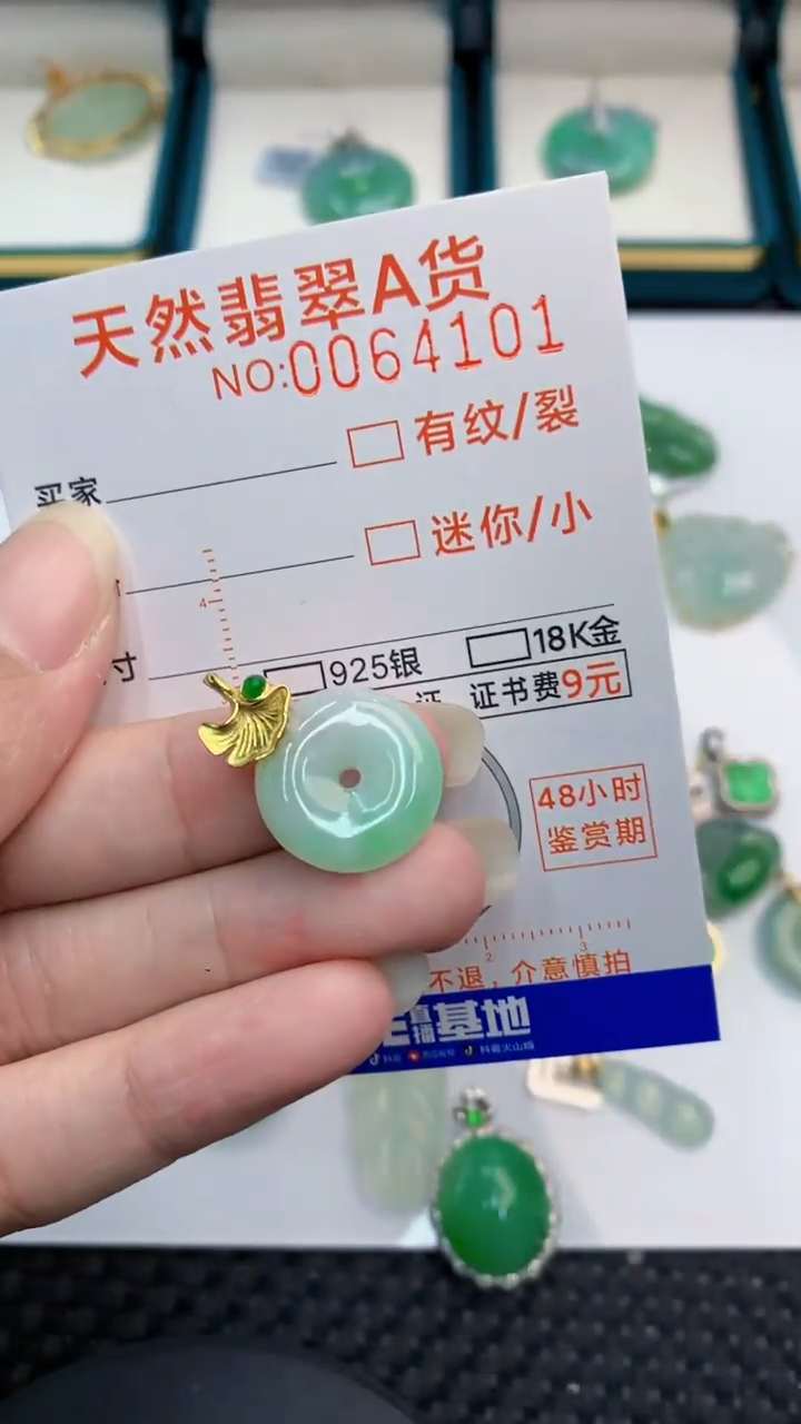 【闪购商品】翡翠颈饰银S925镶嵌            8