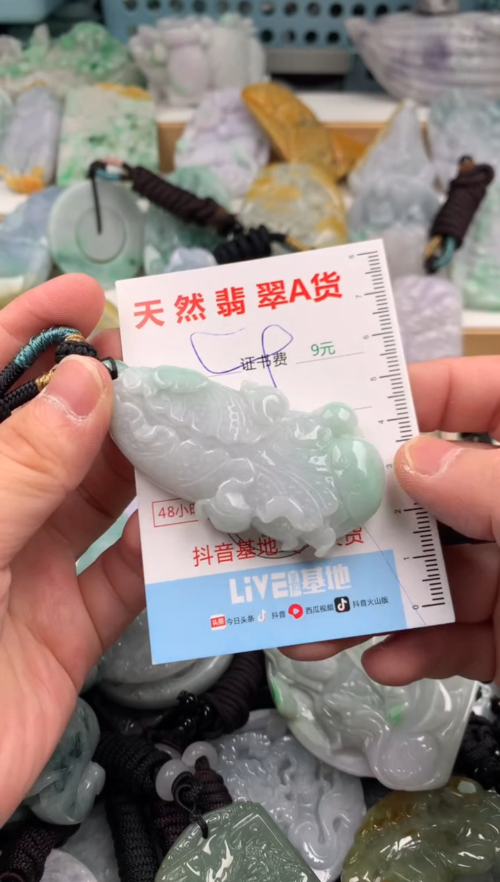 翡翠未镶嵌吊坠(不含链)1