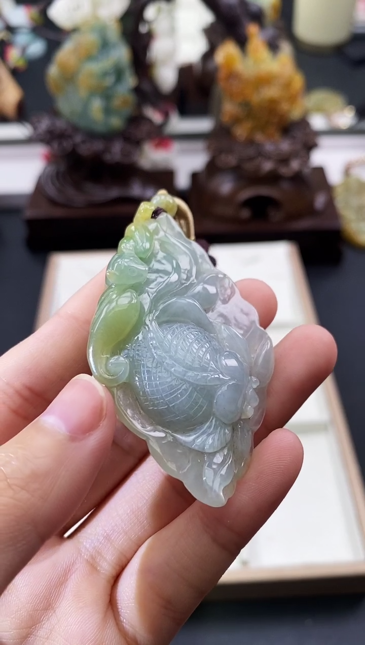 颈饰未镶嵌翡翠天然缅甸A货翡翠