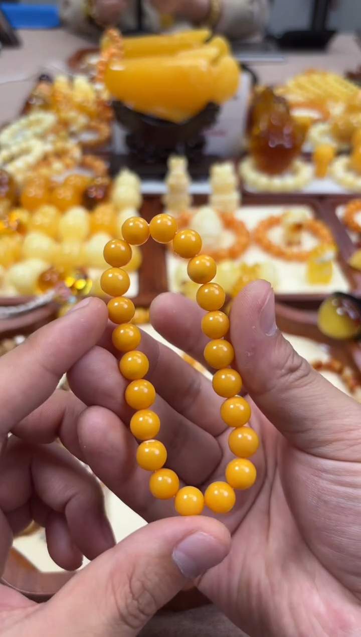 【闪购商品】蜜蜡裸石未镶嵌手串7.9g