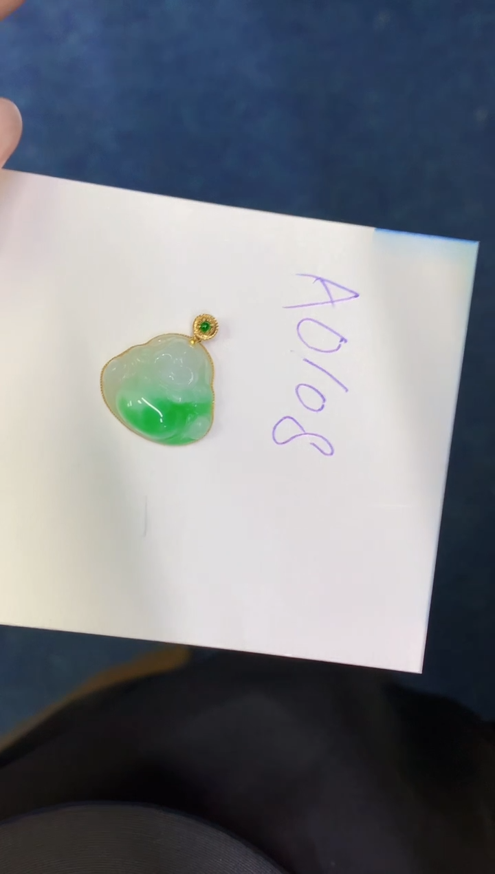 【闪购商品】翡翠颈饰18K金镶嵌00000000000