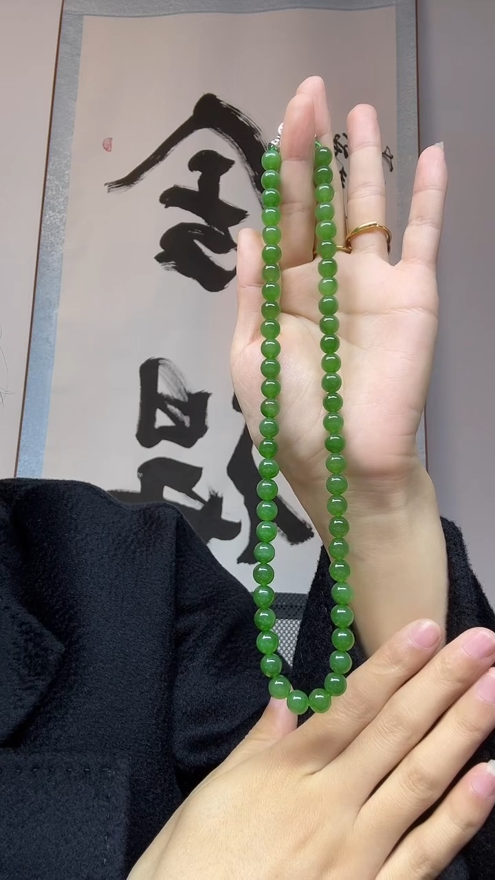 项链未镶嵌和田玉（碧玉）卡8