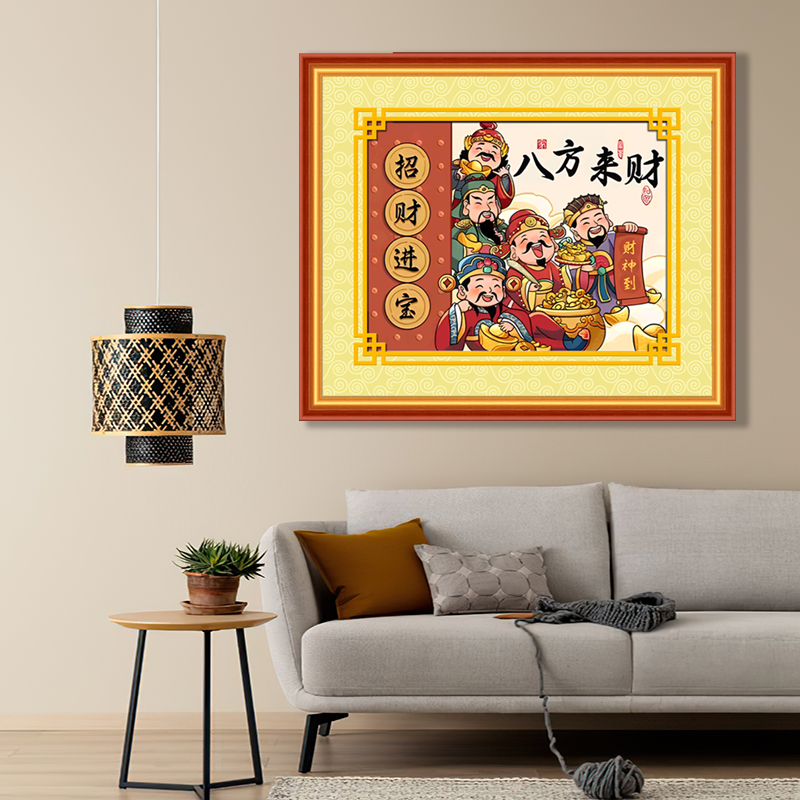 钻石画2025新款财神爷满钻石绣客厅新款送朋友乔迁砖石画手工贴画