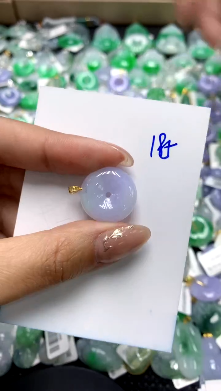 【闪购商品】翡翠颈饰18K金镶嵌111111111