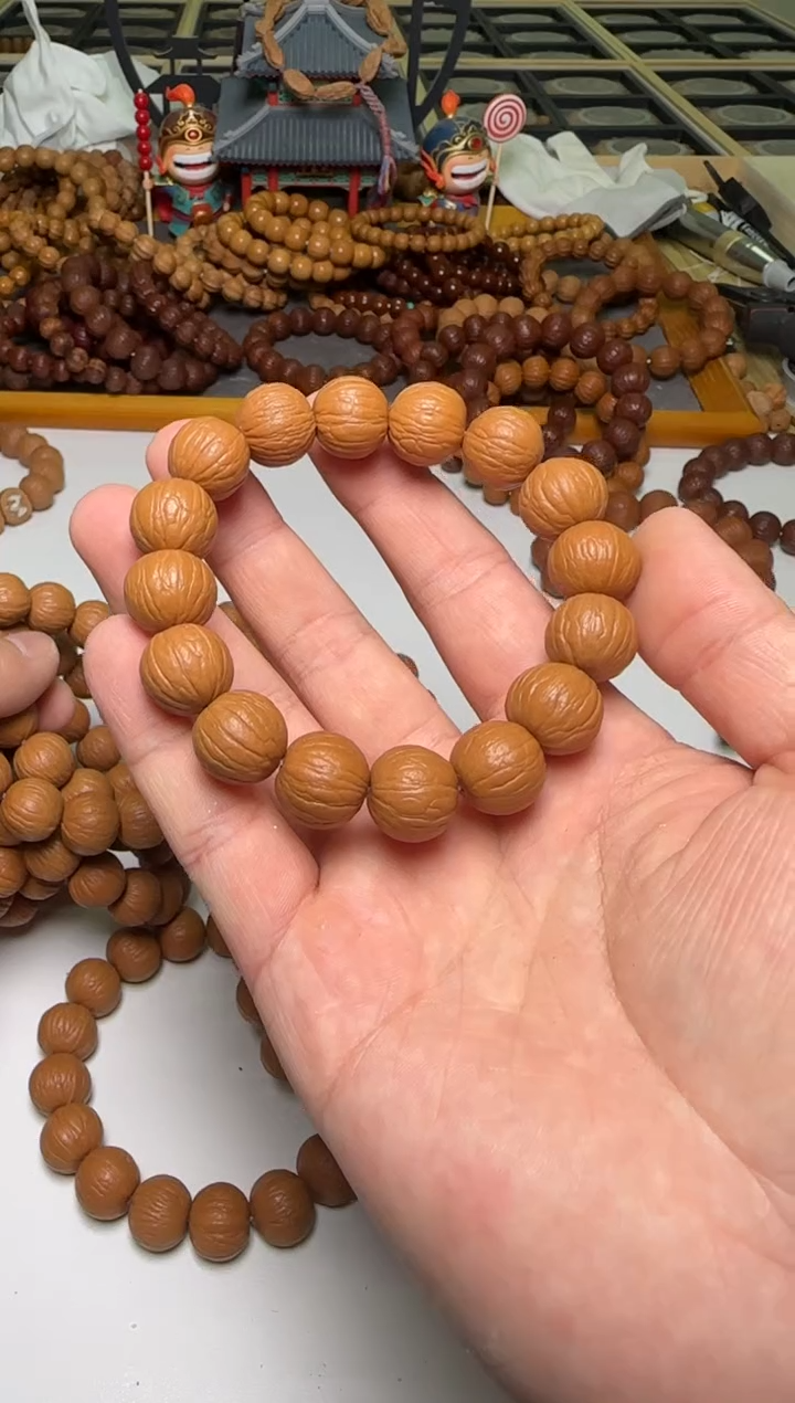 【闪购商品】猴头核桃手串【稀缺款】聚宝盆15mm+