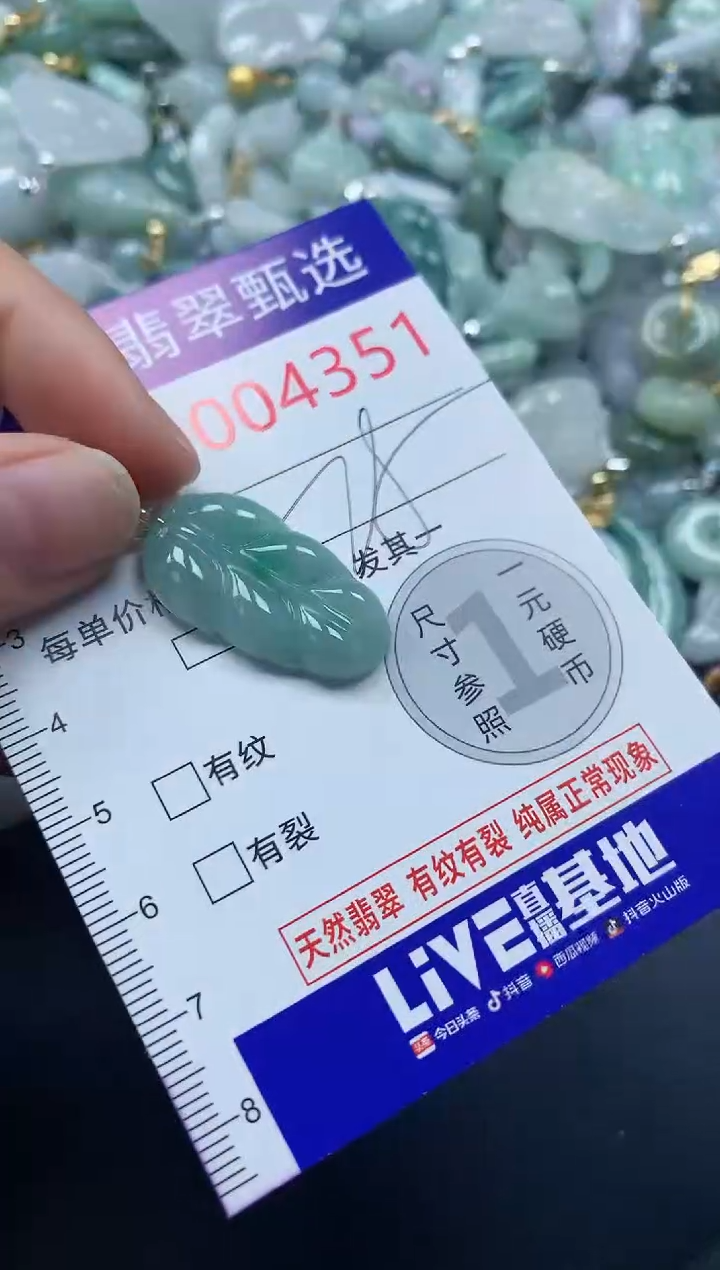 吊坠(不含链)未镶嵌翡翠4351