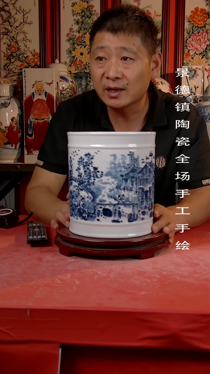 摆件景德镇陶瓷 手工手绘5