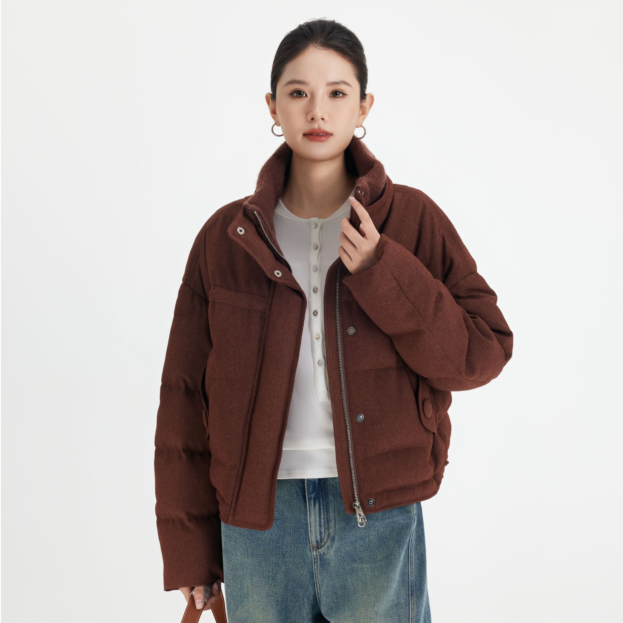 【ShawEleven】95白鸭绒高级精致短款休闲羽绒服外套MY071