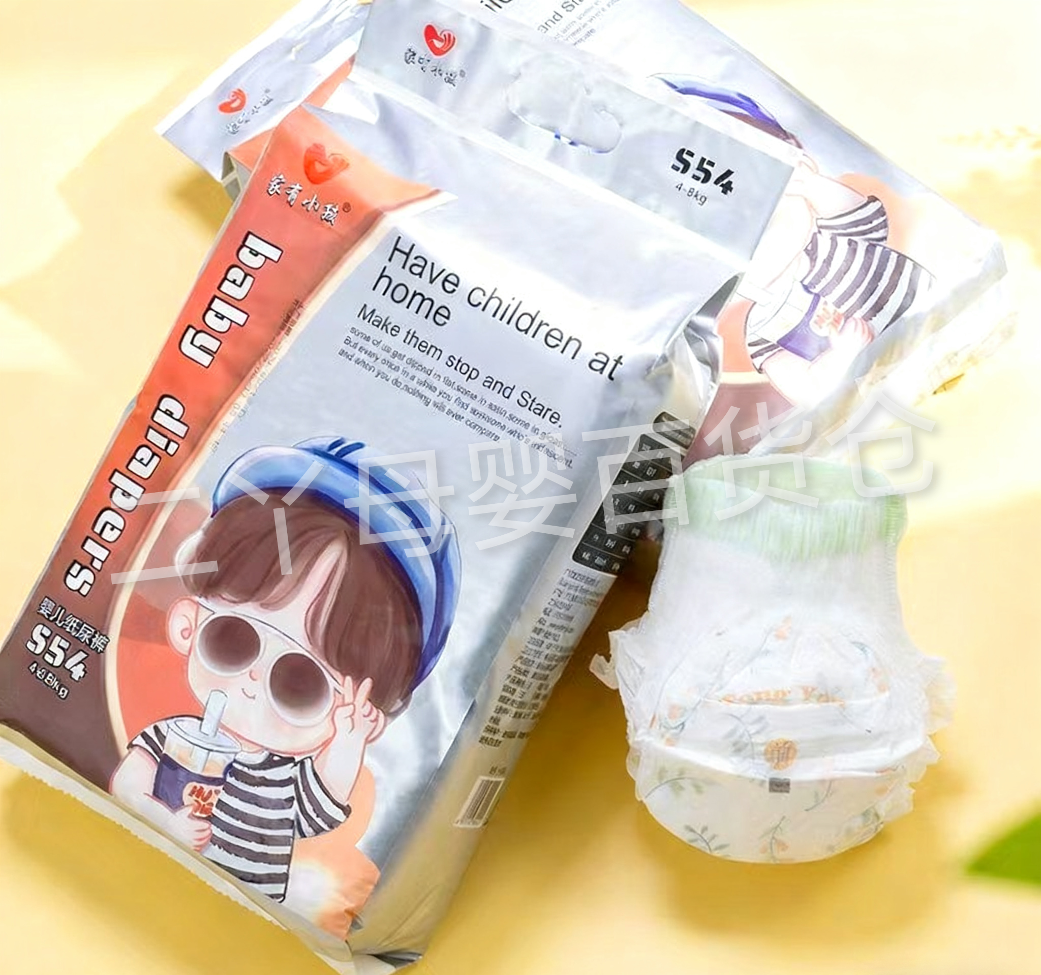 【发3包】家有小孩系列泡泡腰学步裤薄款柔软