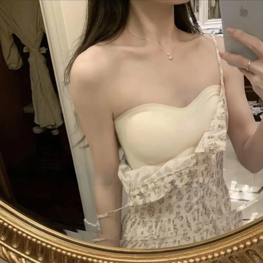 【稳如泰山】防滑无肩带蹦D性感法式小众气质百搭设计感美背-2382