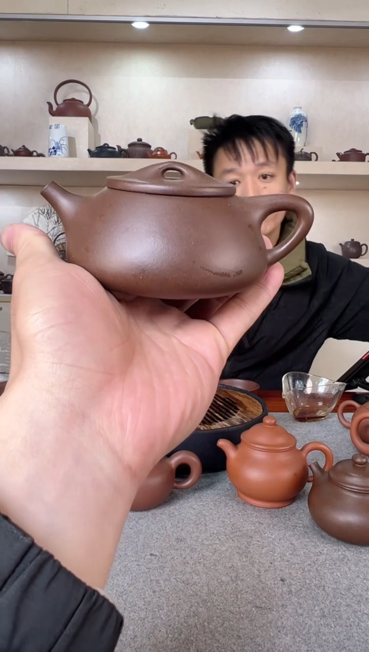 【闪购商品】紫砂茶壶满瓢 紫泥 半手工