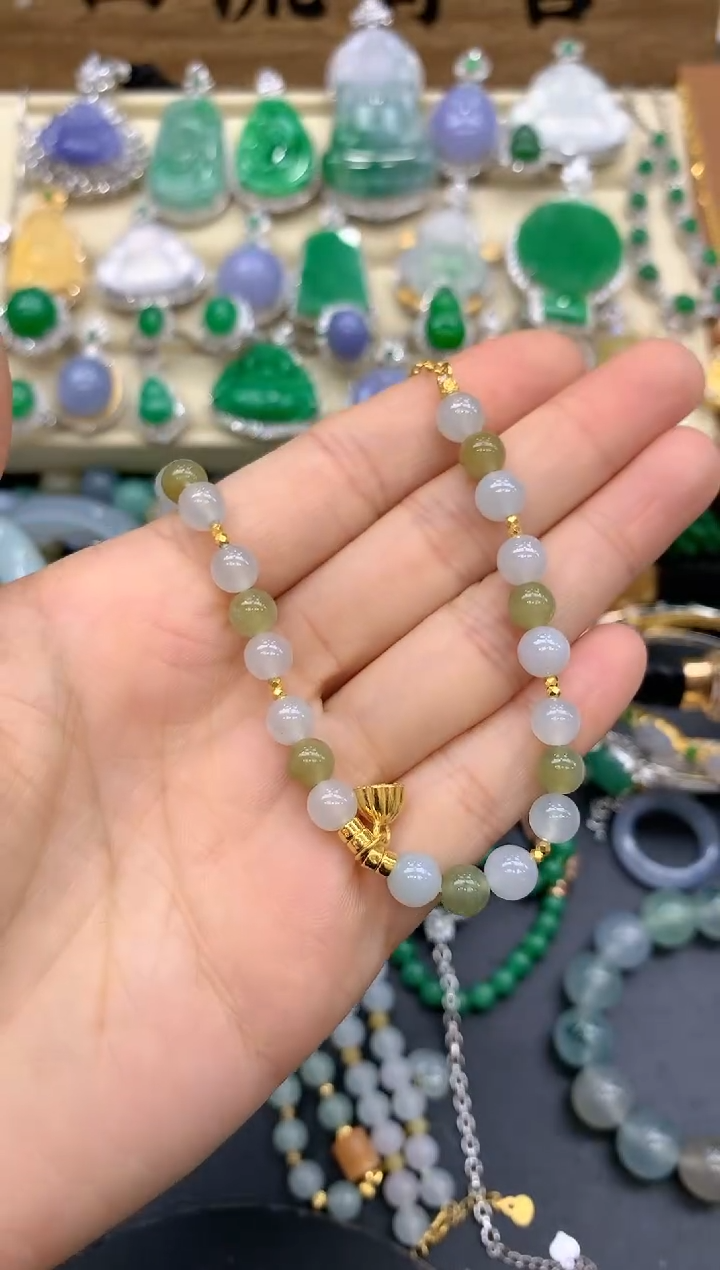 【闪购商品】翡翠手链未镶嵌316-中国好珍宝